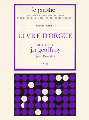 Book cover for Livre D'orgue (lp53)