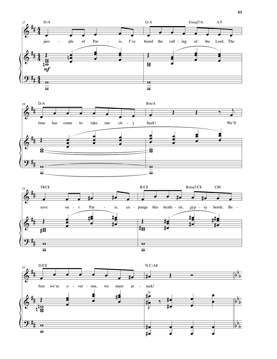 Esmeralda (from The Hunchback Of Notre Dame: A New Musical) Voice Solo scores gallery preview page 3