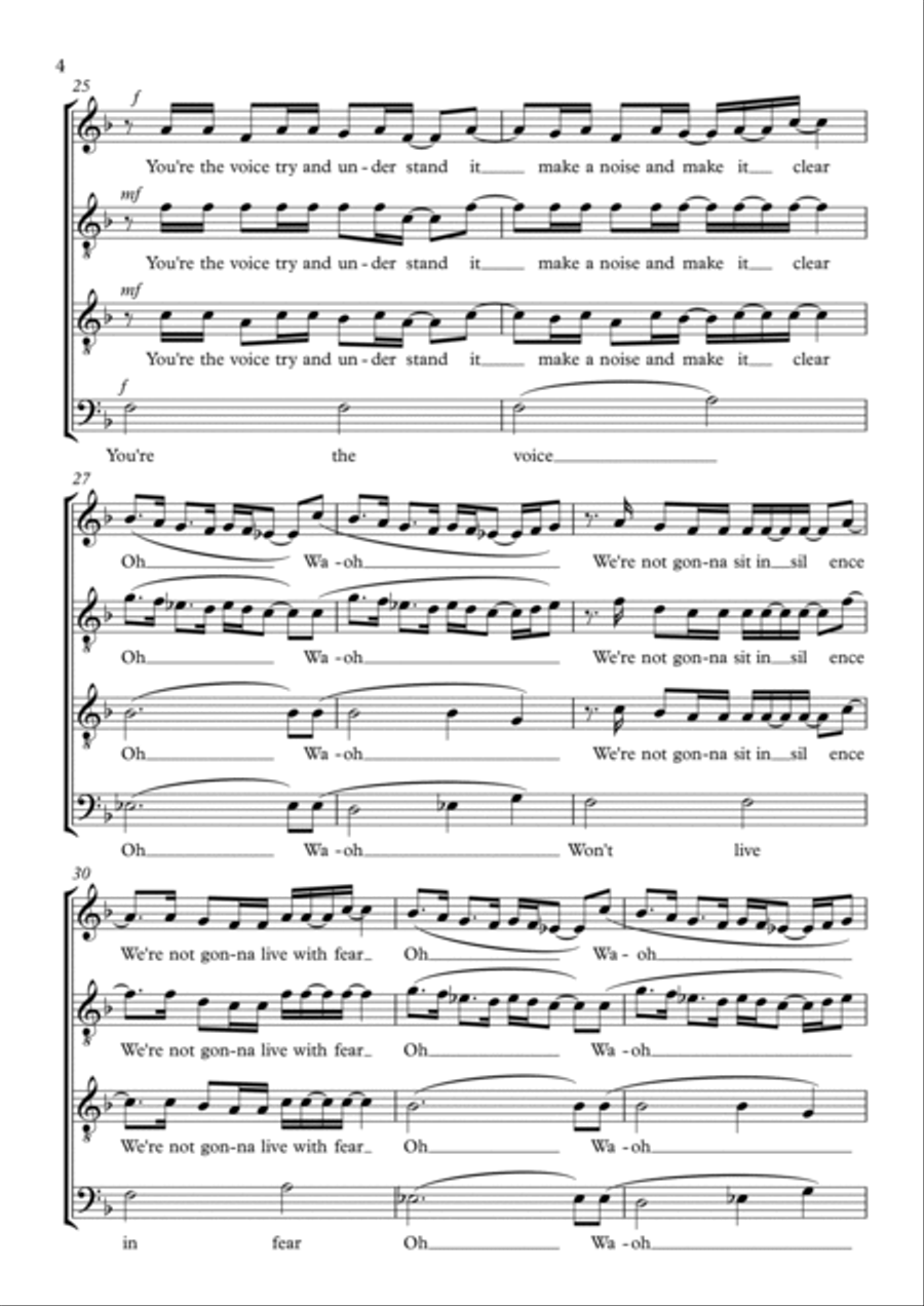 You're The Voice You're The Voice TTBB scores gallery preview page 4
