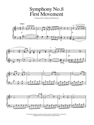 Book cover for First Movement (from Symphony No. 8 In F Major, Op. 93)