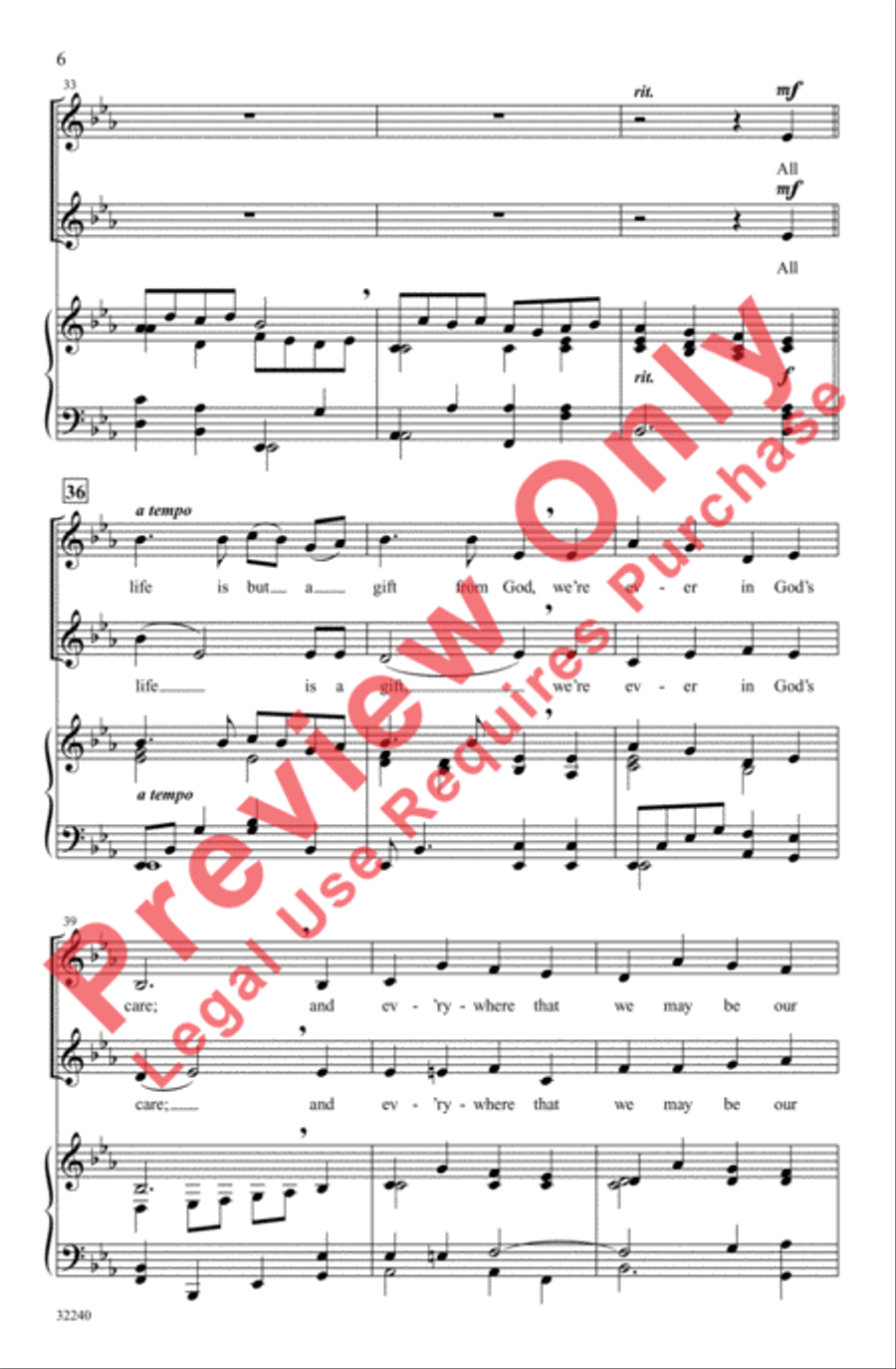 Alleluia! Praise the Lord 2-Part scores gallery preview page 6