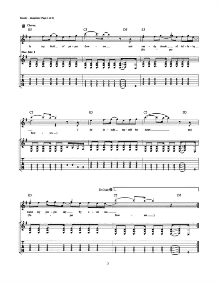 Imaginary Electric Guitar scores gallery preview page 3