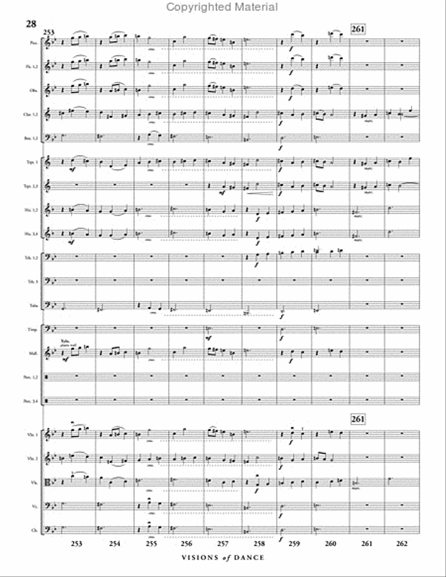 Visions of Dance Full Orchestra scores gallery preview page 29