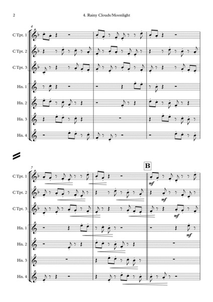 Rainy Clouds/Moonlight - for Brass Choir