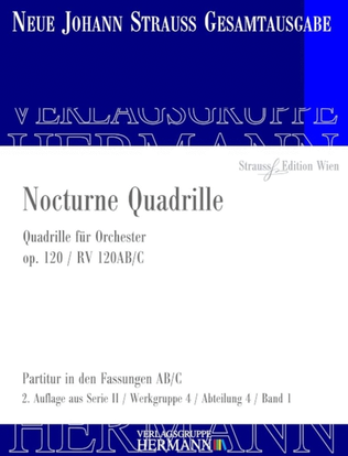 Book cover for Nocturne Quadrille Op. 120 RV 120AB/C