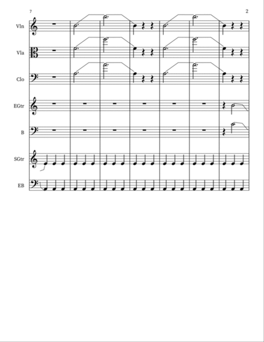 Océan aux Cordes Large Ensemble scores gallery preview page 2