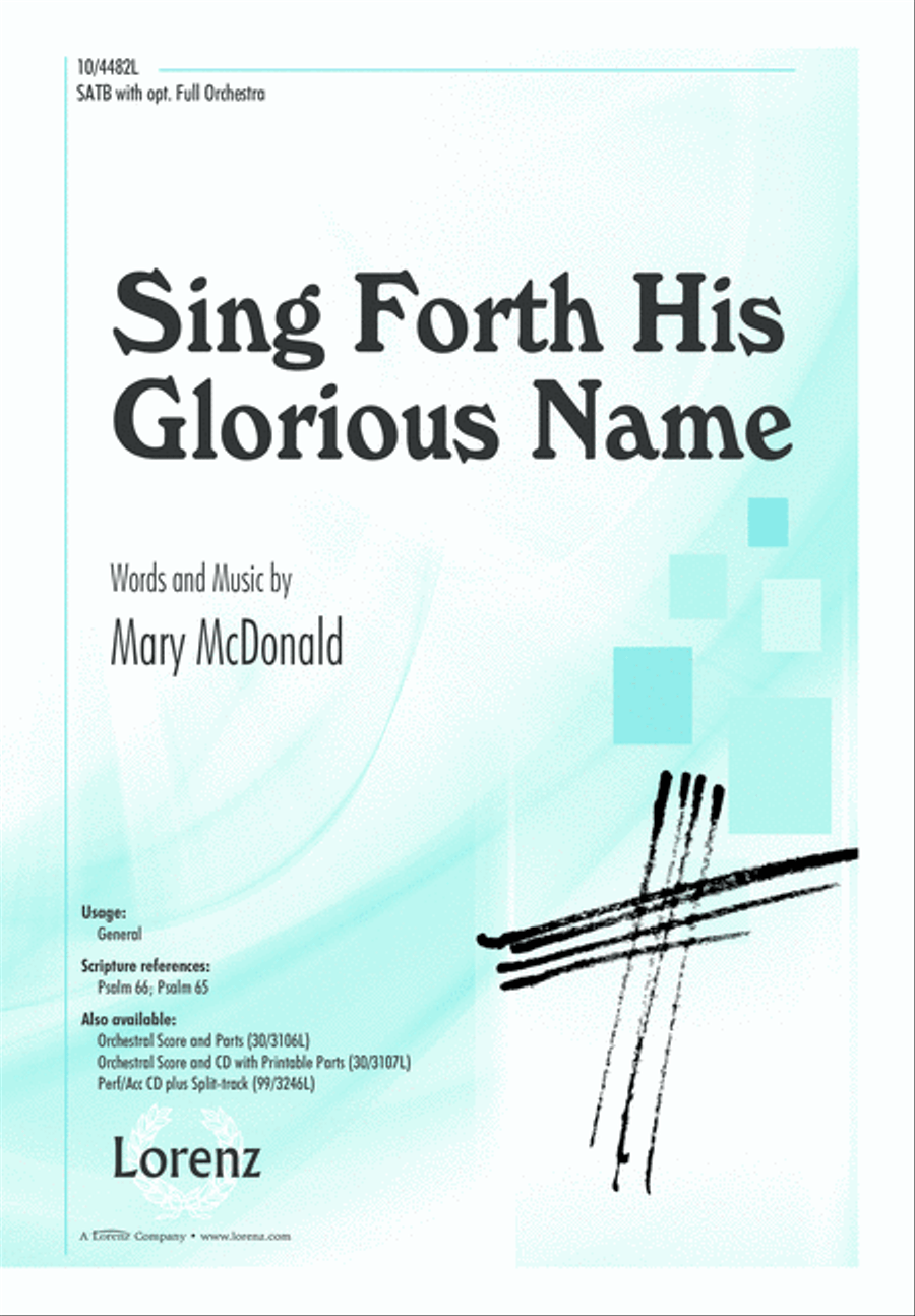 Sing Forth His Glorious Name 4-Part scores gallery preview page 2