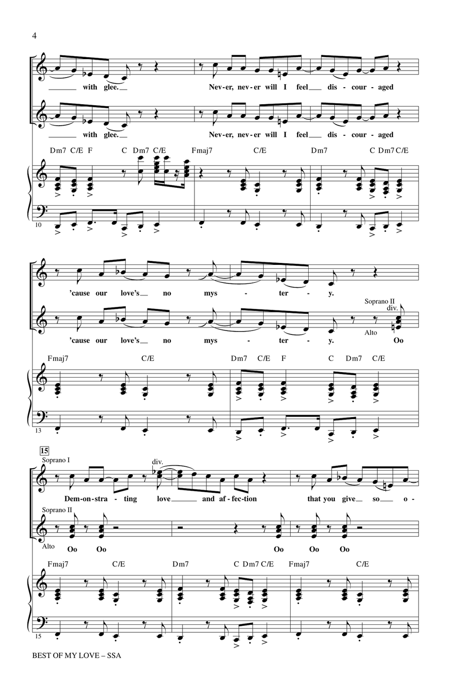 Best Of My Love Best Of My Love SSA scores gallery preview page 2