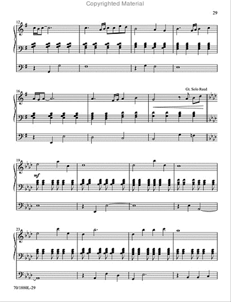 Music for Celebration and Reflection Organ Solo scores gallery preview page 3