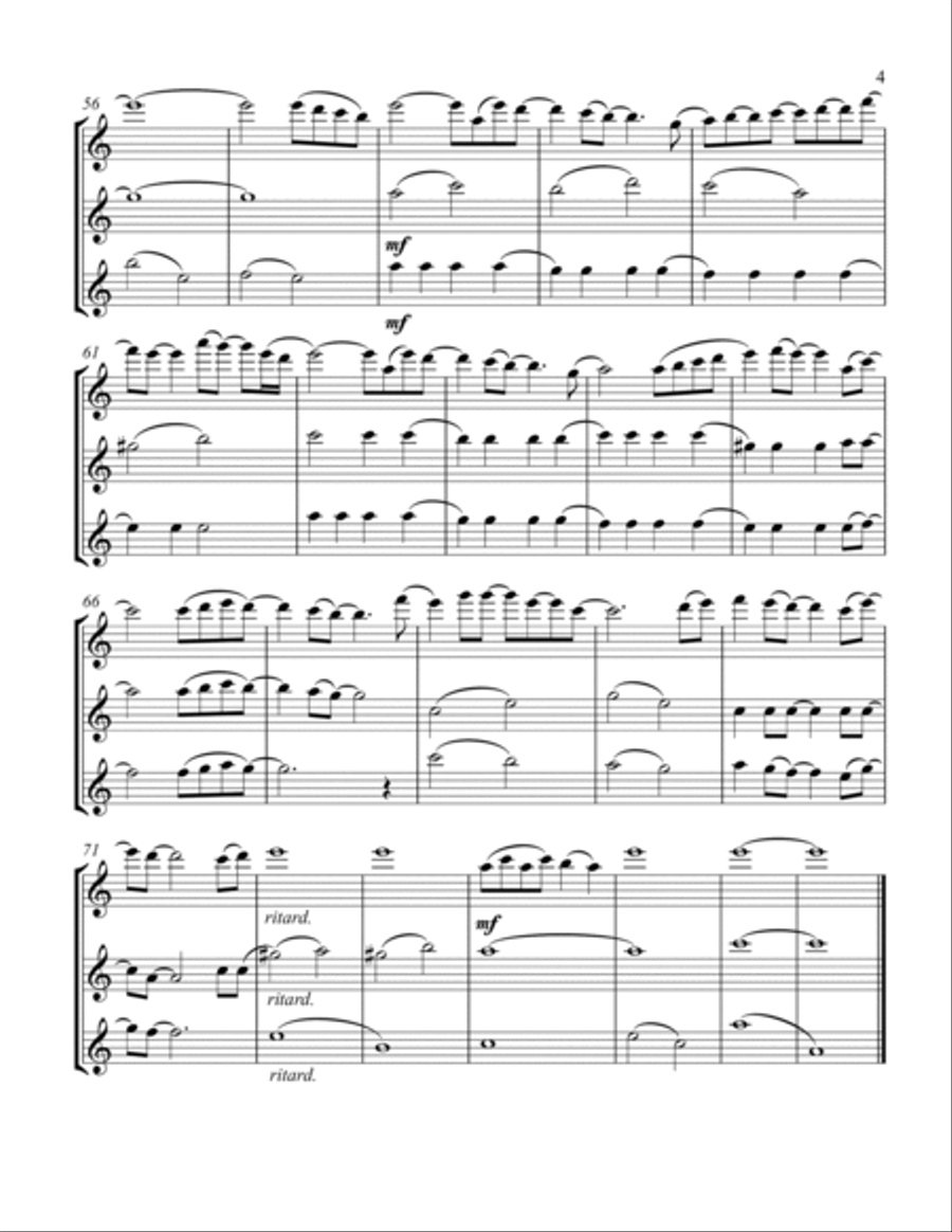 Mary, Did You Know? Flute Trio scores gallery preview page 5