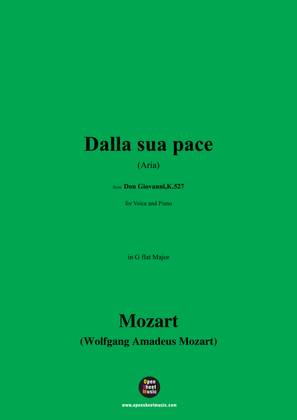 W. A. Mozart-Dalla sua pace(Aria),in G flat Major