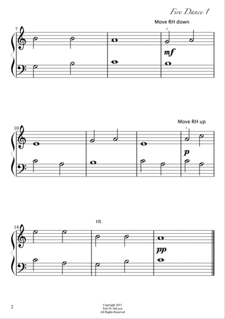 Fire Dance 1,2,3,4 Piano Method scores gallery preview page 3