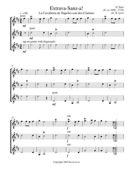 Extrava-Sanz-a! (Guitar Trio) - Score and Parts image number null