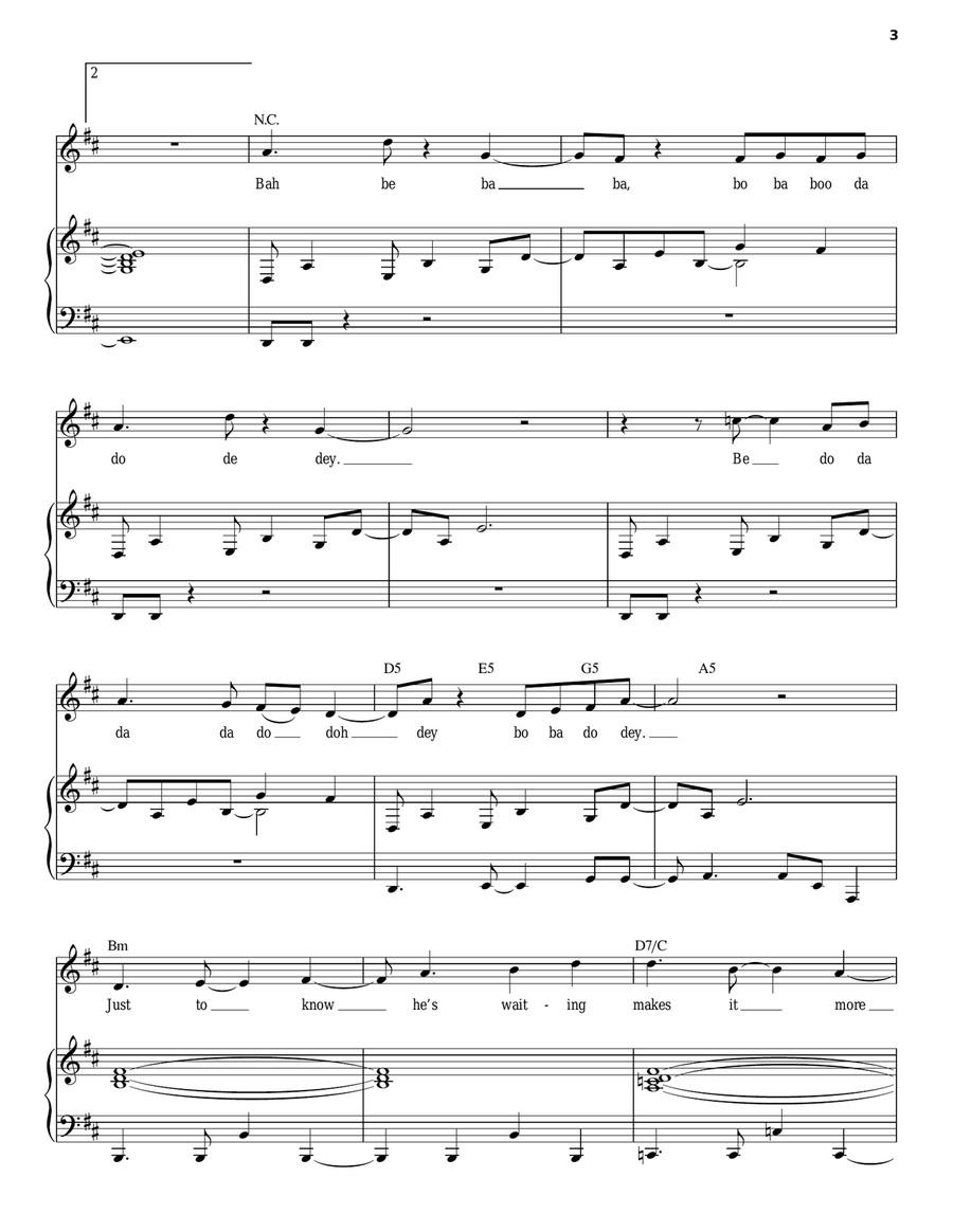 Never Make It On Time Voice scores gallery preview page 3
