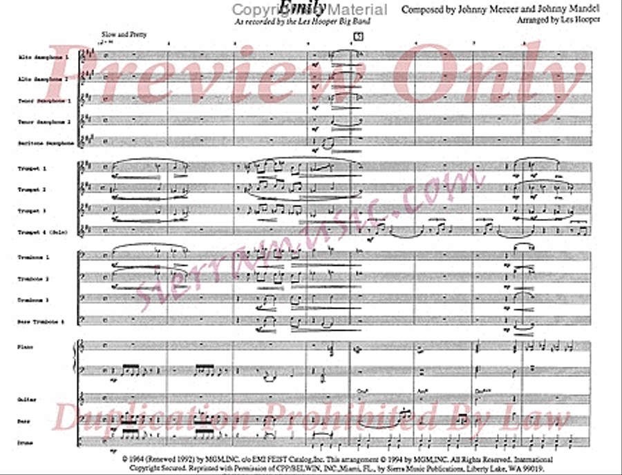 Emily Big Band scores gallery preview page 2