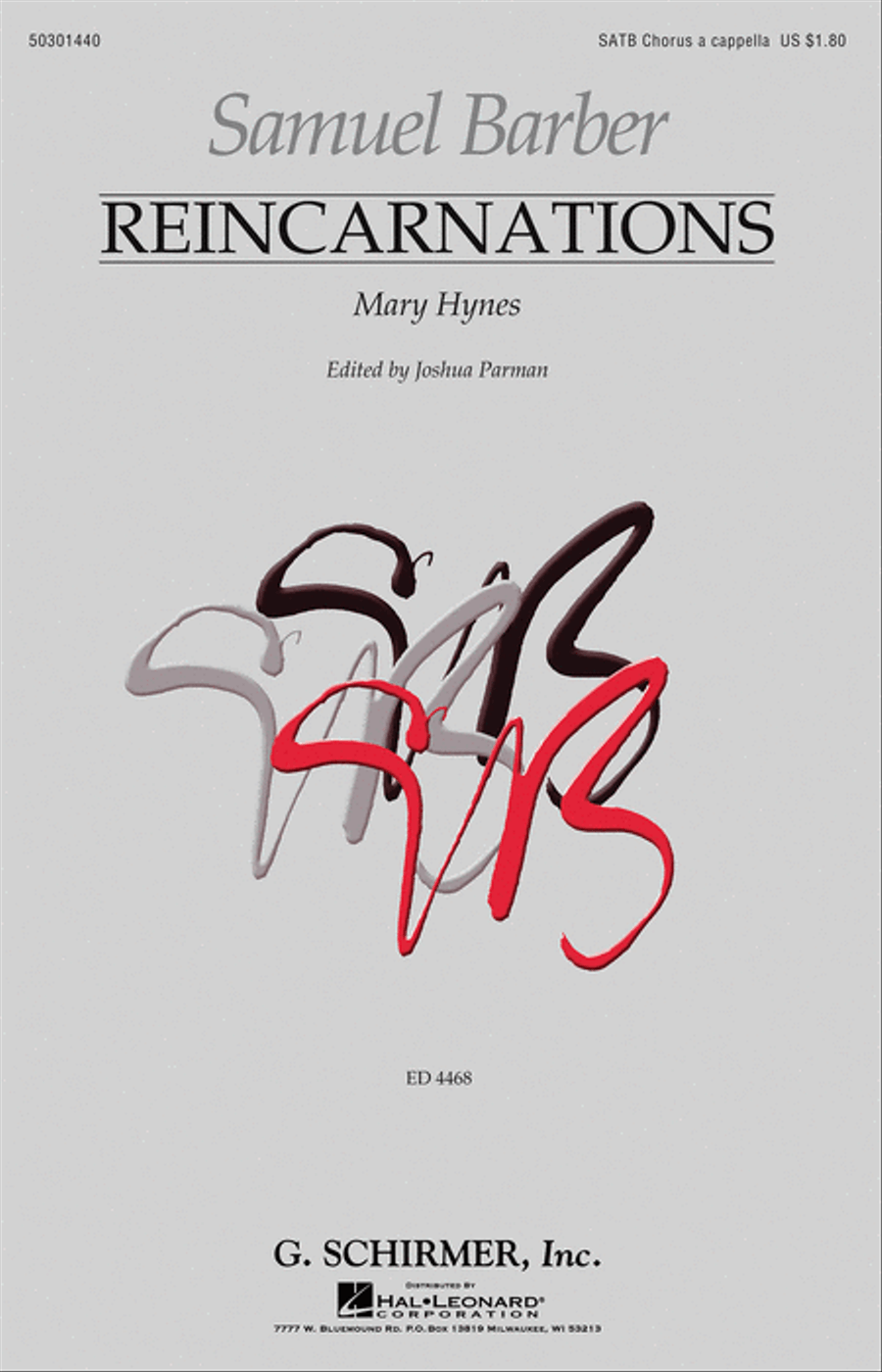 Reincarnations – No. 1: Mary Hynes 4-Part scores gallery preview page 1