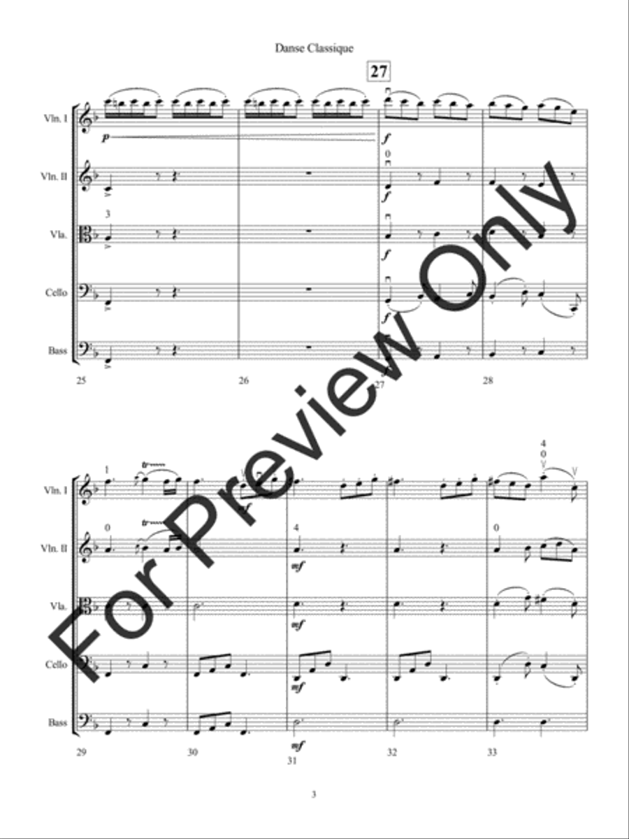 Danse Classique String Orchestra scores gallery preview page 6