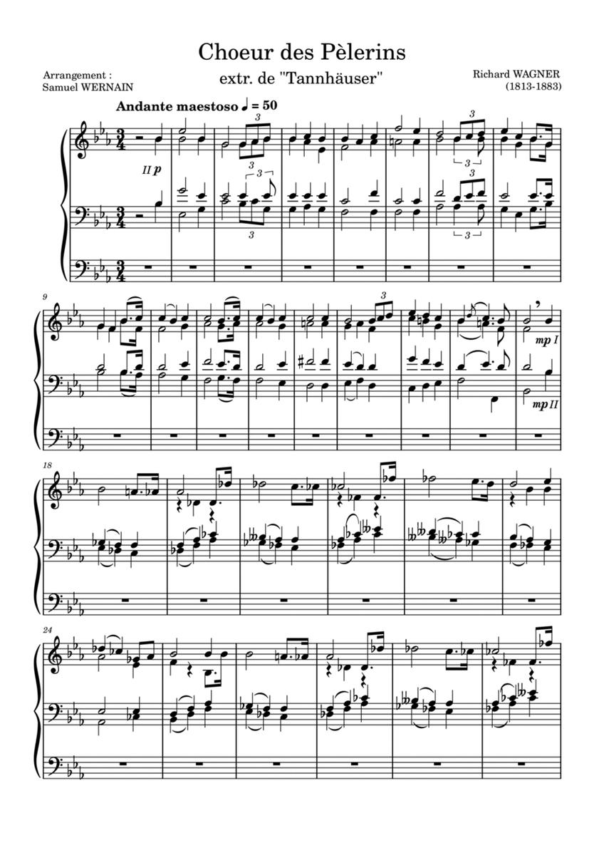 Pilgrim's chorus from Tannhauser image number null