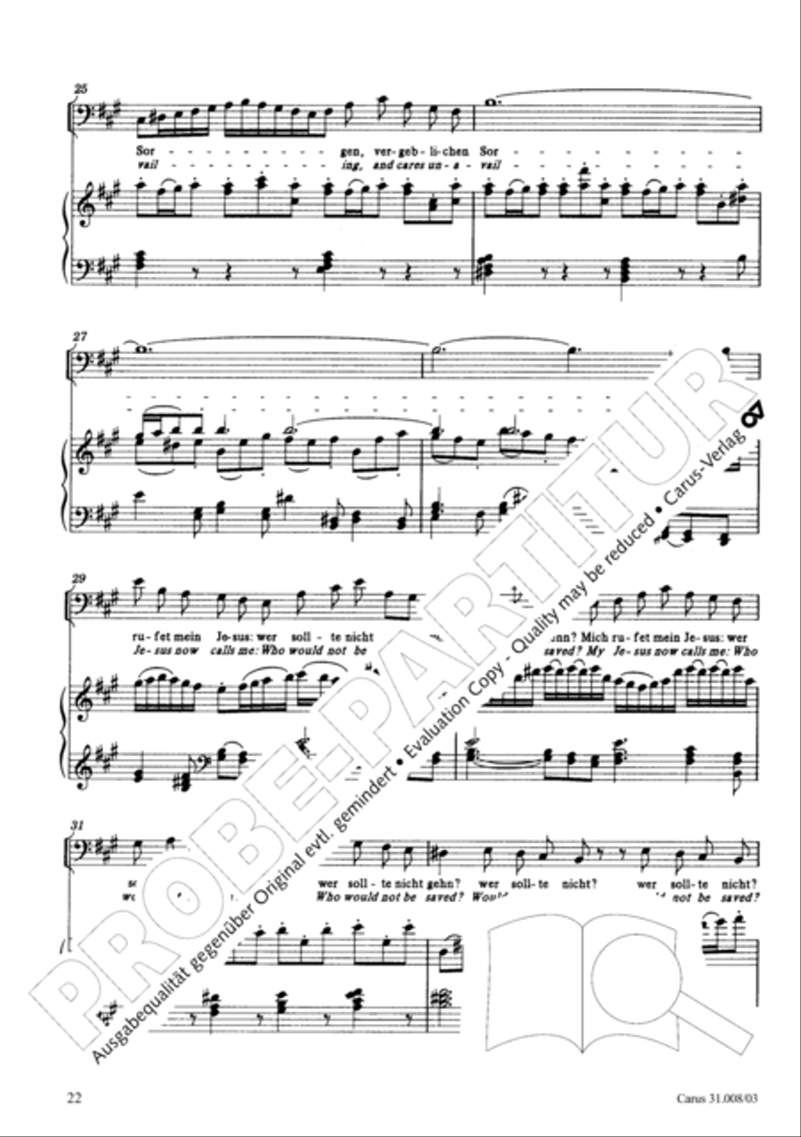 O my God, when shall I perish (Liebster Gott, wenn werd ich sterben) 4-Part scores gallery preview page 27