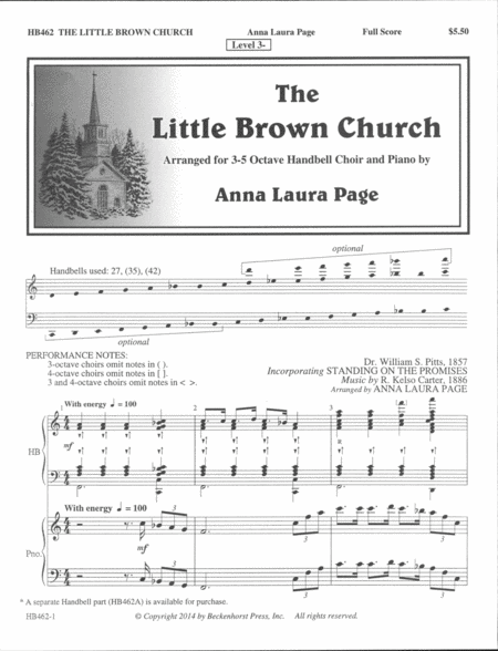 The Little Brown Church (full score) image number null