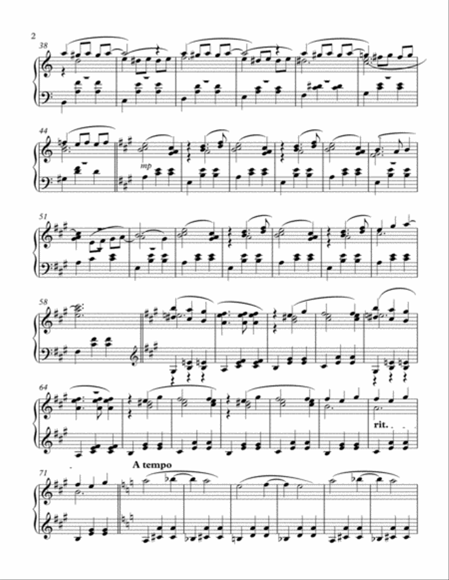 Trump/Putin on the style (Waltz) Piano Solo scores gallery preview page 2