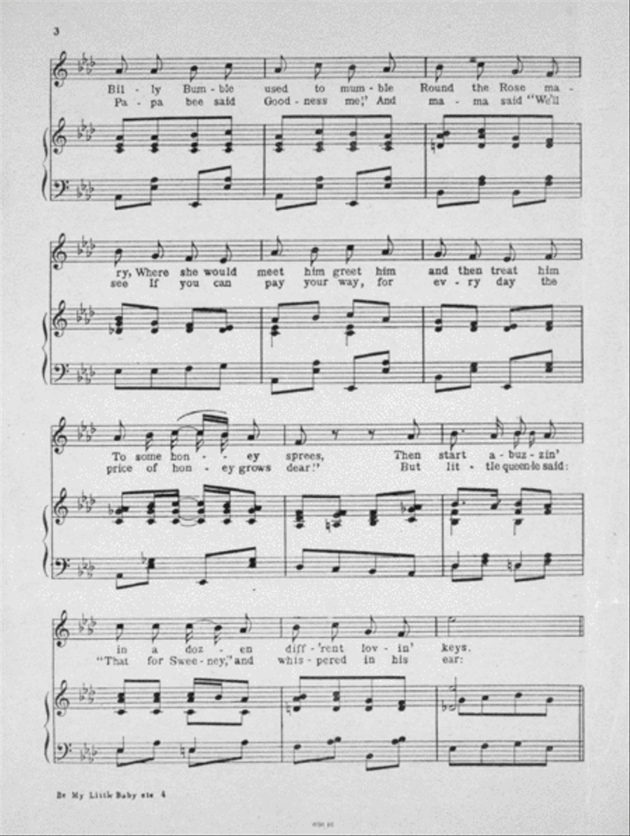 Be My Little Baby Bumble Bee Voice scores gallery preview page 3