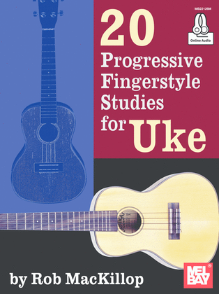 Book cover for 20 Progressive Fingerstyle Studies for Uke