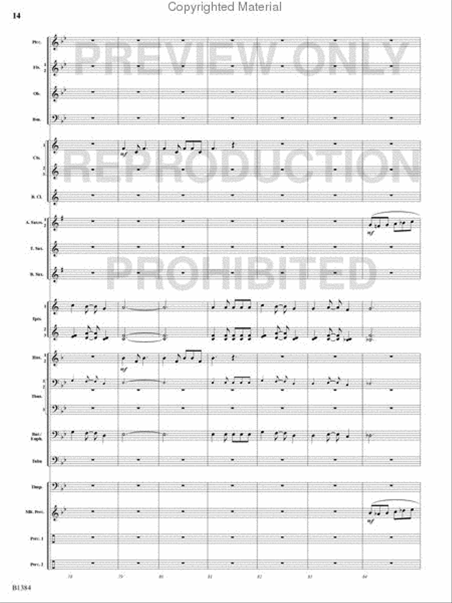 Summer Resounding! Concert Band scores gallery preview page 13