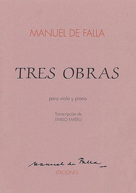 De Falla: Tres Obras Para Viola Y Piano