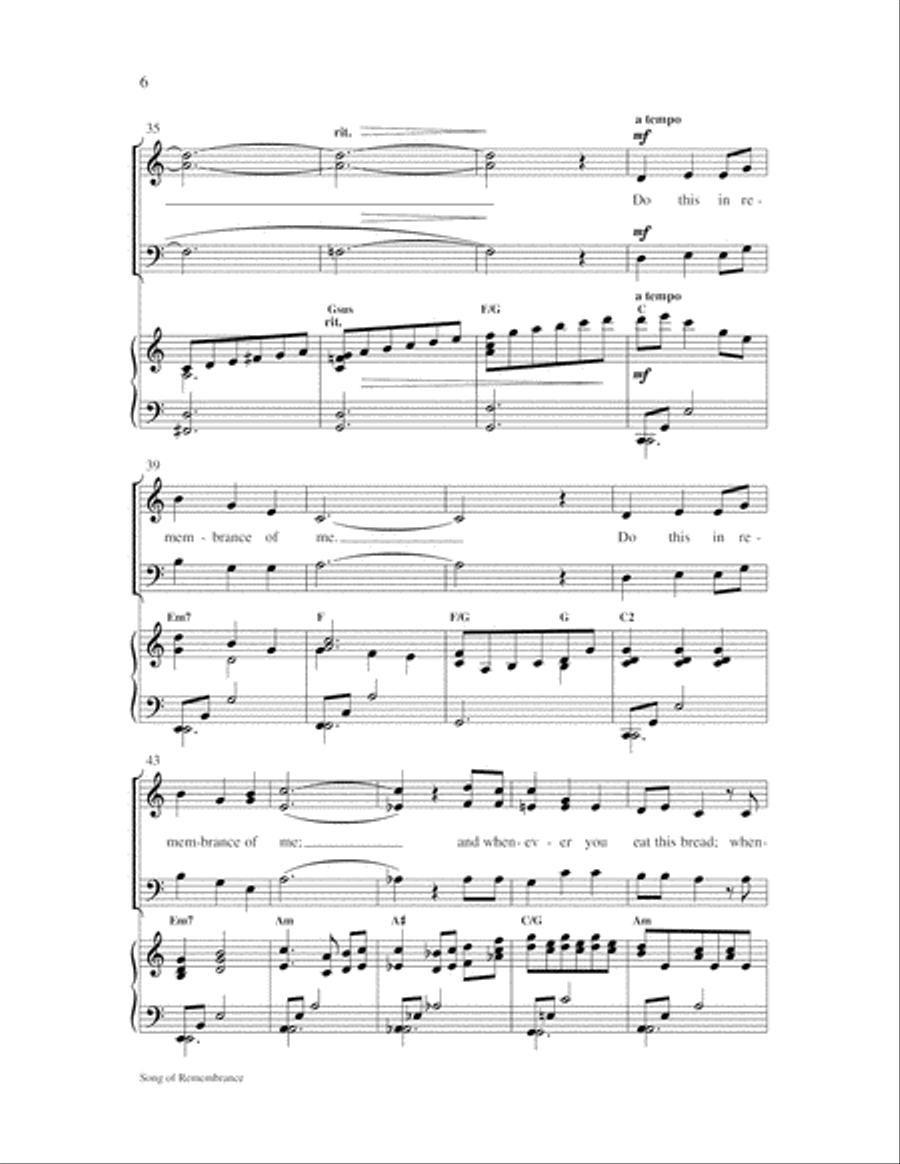 Song of Remembrance 3-Part scores gallery preview page 7