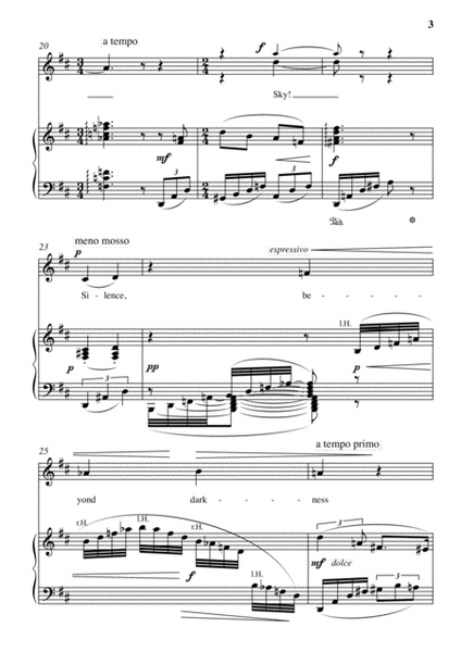 Nature Lyrics (5 songs for soprano and piano)