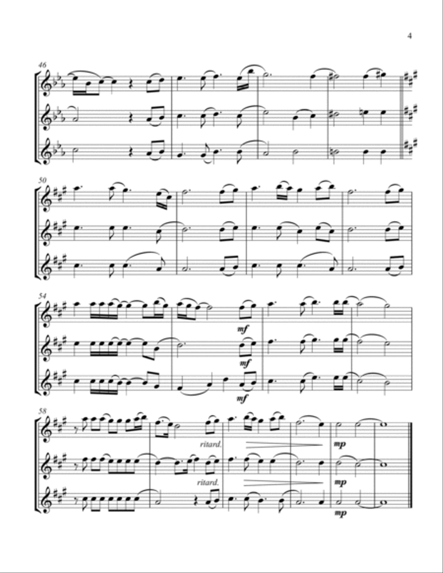 Ships Clarinet Trio scores gallery preview page 5