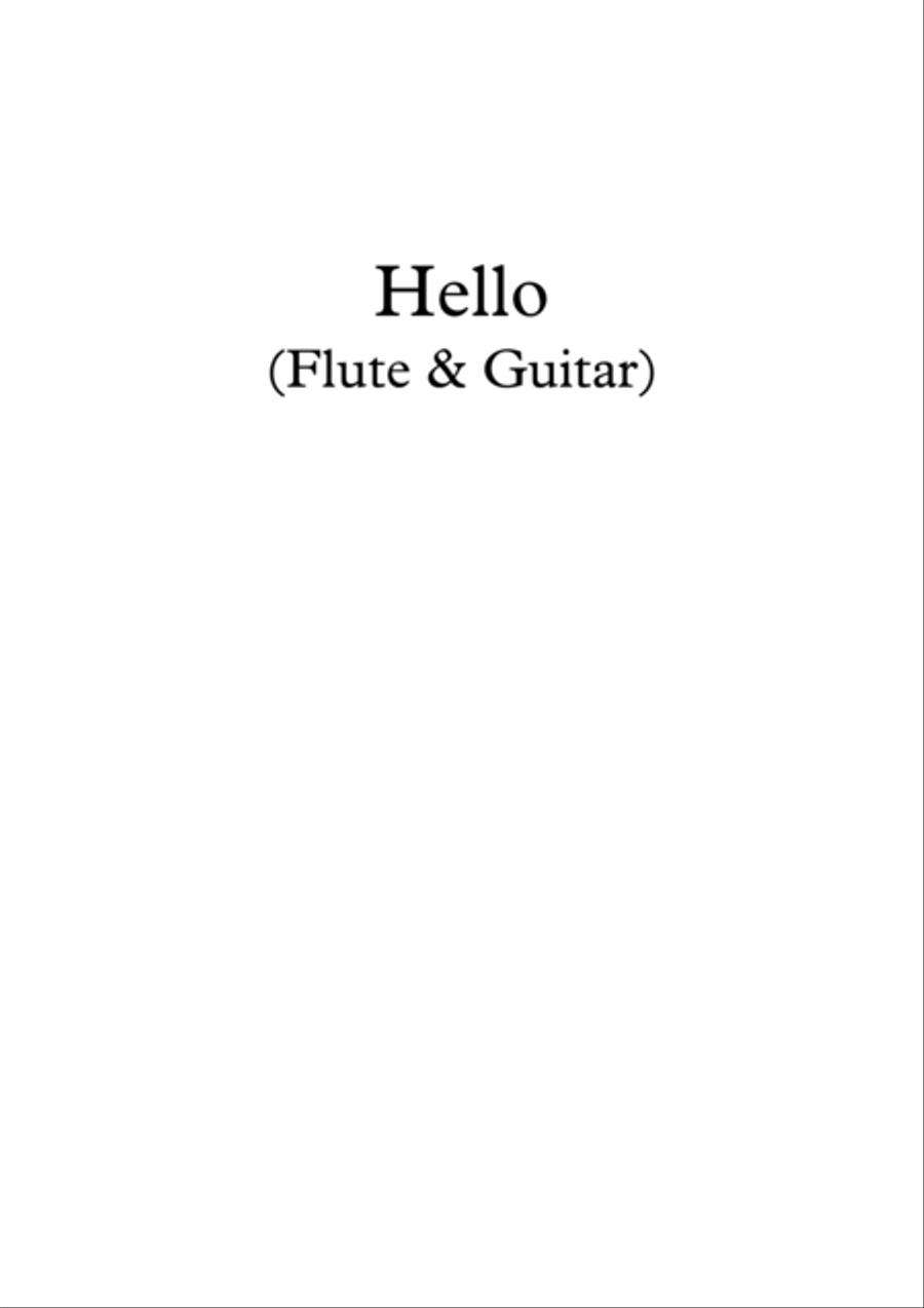 Hello Flute scores gallery preview page 1