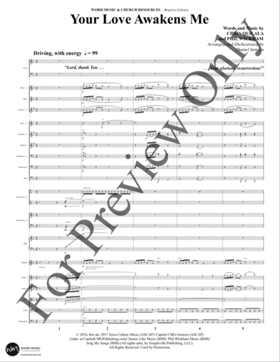 Road to Calvary - Orchestration by Daniel Semsen Choir - Sheet Music page 2