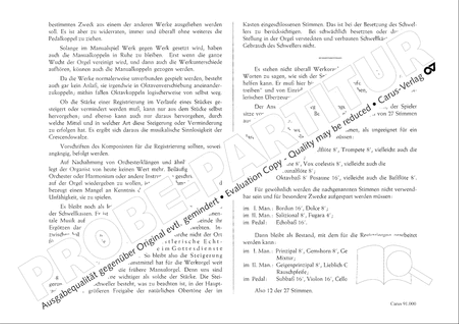 Orgelschule Organ scores gallery preview page 26