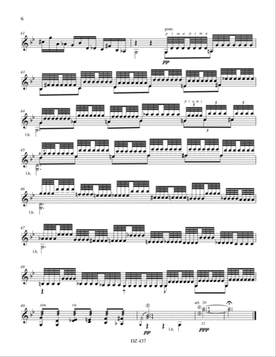 Sonate opus 27, no 1 Classical Guitar scores gallery preview page 6