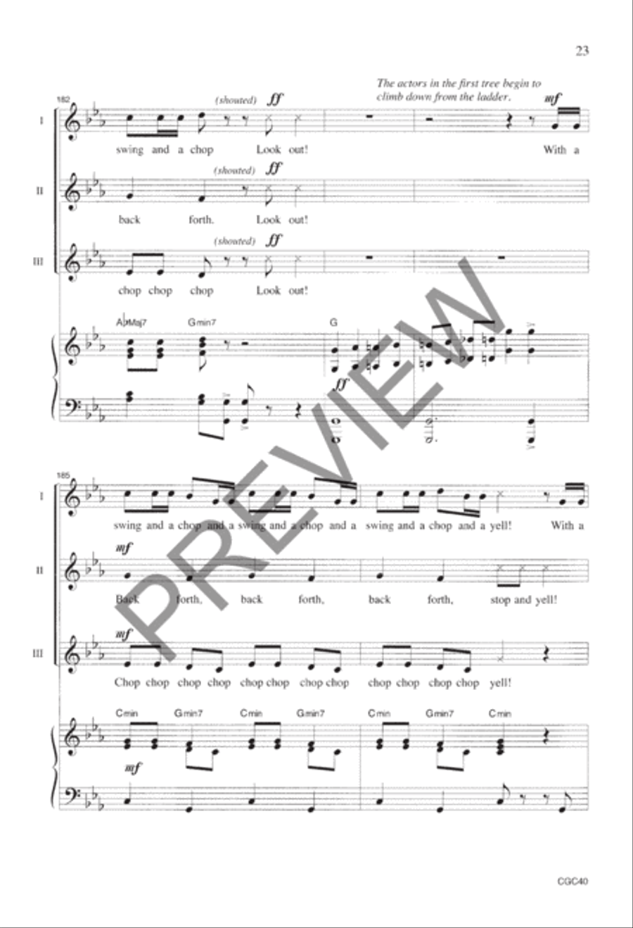 The Tale of the Three Trees Preview Kit (Score & CD) CD scores gallery preview page 16
