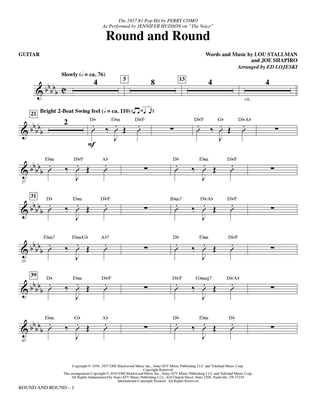 Round and Round (from The Voice) (arr. Ed Lojeski) - Guitar