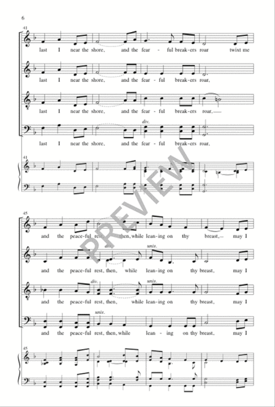 Hush the Ocean Wild 4-Part scores gallery preview page 6