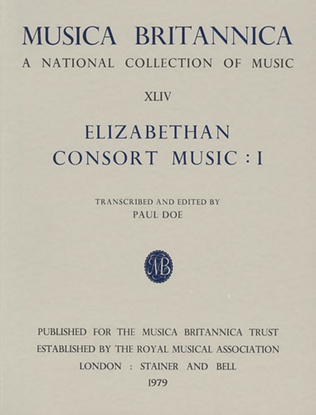 Book cover for Elizabethan Consort Music I