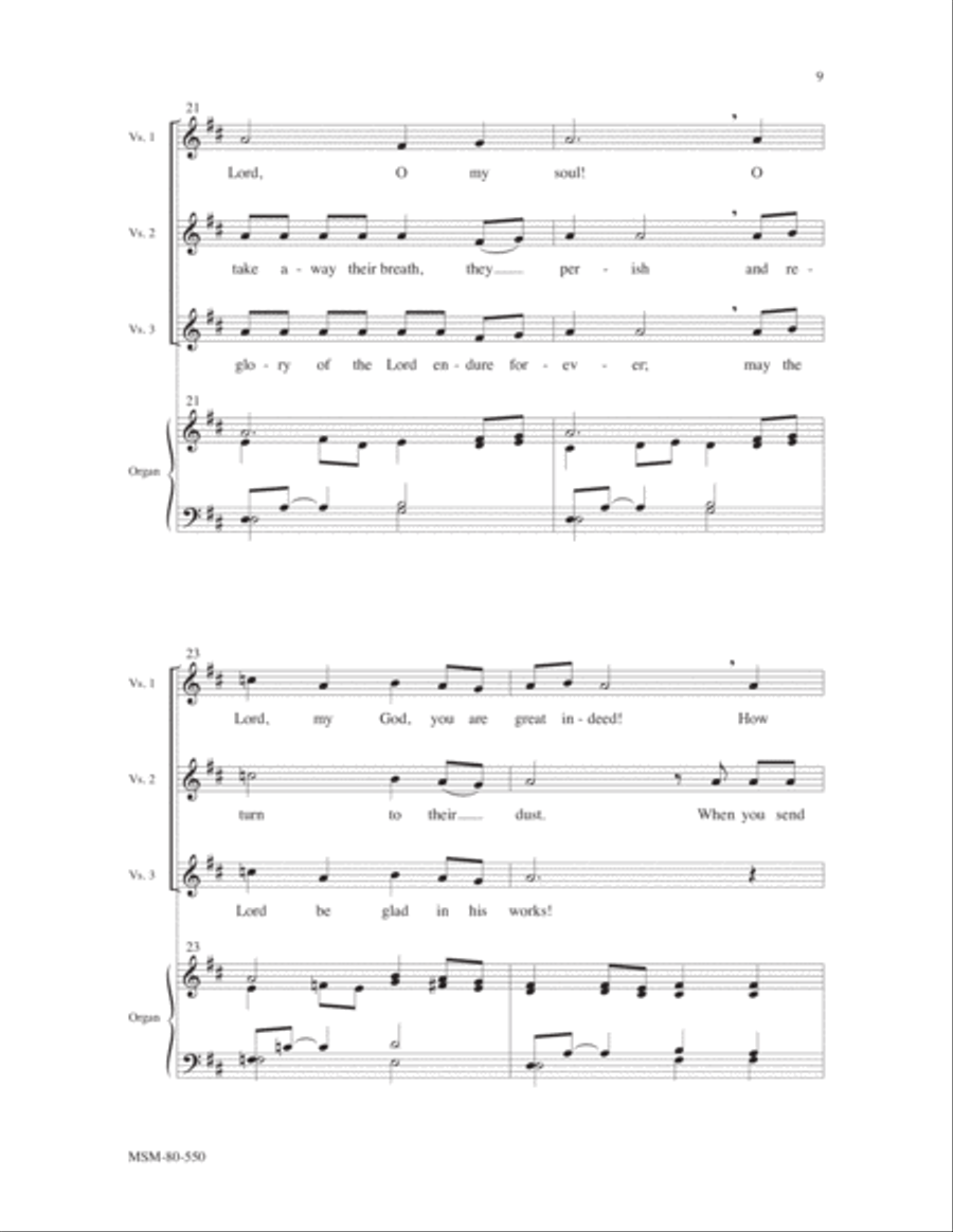 Lord, Send Out Your Spirit 4-Part scores gallery preview page 6