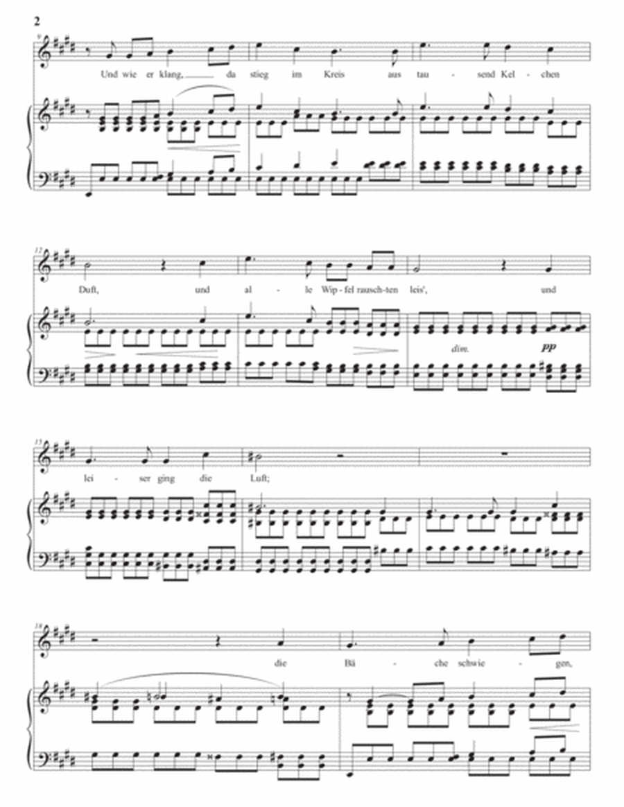 SCHUMANN: Liebeszauber, Op. 13 no. 3 (transposed to E major)
