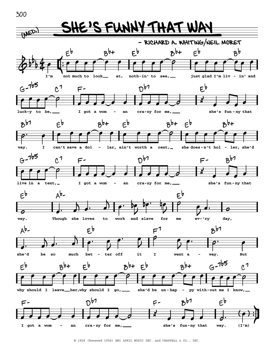 She's Funny That Way (arr. Robert Rawlins) Voice scores gallery preview page 1