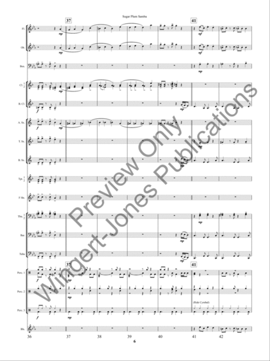 Sugar Plum Samba Sugar Plum Samba Concert Band scores gallery preview page 9