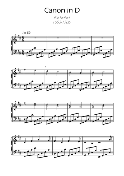 Canon in D - Pachelbel image number null