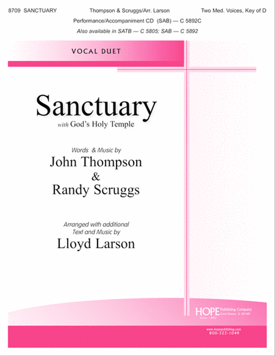 Sanctuary (with God's Holy Temple) Choir scores gallery preview page 2