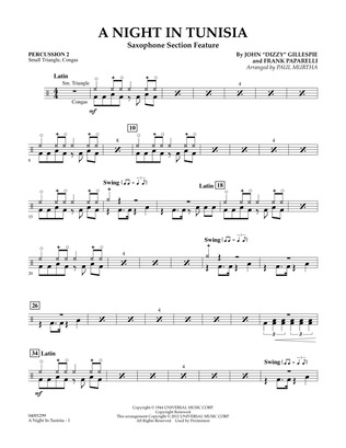 A Night In Tunisia (Saxophone Section Feature) - Percussion 2