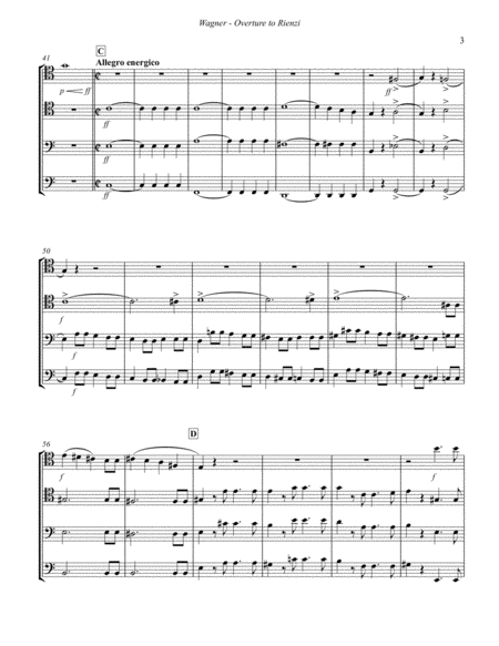 Overture to Rienzi for 4-part Trombone Choir