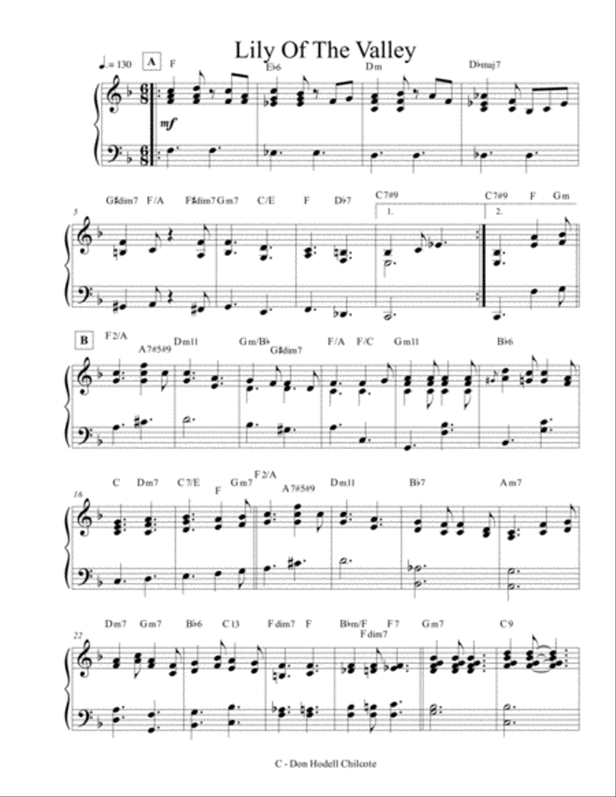 Lily Of The Valley Jazz Ensemble scores gallery preview page 2
