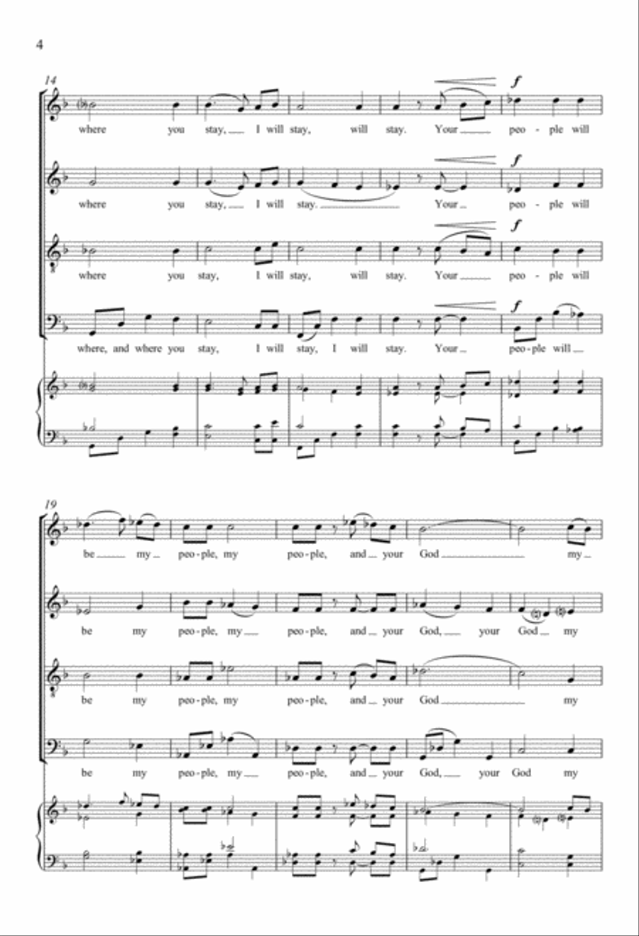 The Song of Ruth The Song of Ruth 4-Part scores gallery preview page 4